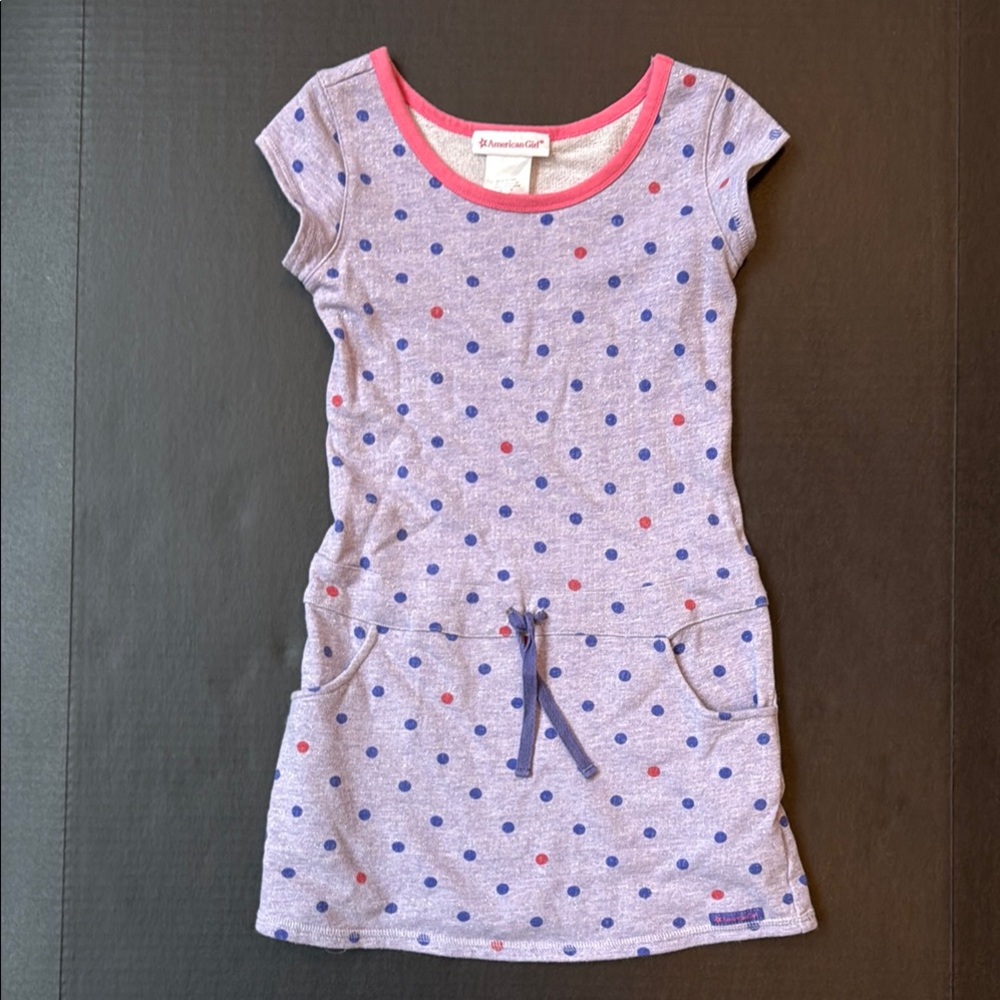 Girls' Polka Dot Dress with Pockets